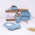 Set Alimentacion Bebe Antideslizante Silicona Celeste Celeste en internet