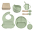 Set Alimentacion Bebe Plato Antideslizante Silicona Completo