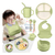 Set Alimentacion Bebe Plato Antideslizante Silicona Completo