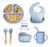 Set Alimentacion Bebe Plato Antideslizante Silicona Completo
