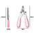 Alicate Pet Tesoura Corte De Unhas Cachorro Gato Com Lixa Cor:Rosa - Chique Pet