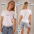 Camiseta Feminina Jesus três estrelas - loja online