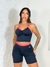Conjunto Cropped Preto com Neon