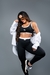 Calça Legging Light Preta Cós Duo - comprar online