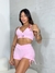 Short Ondas Rollotê Rosa Claro - Canela Carioca