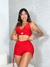 Short Ondas Rollotê Vermelho - loja online