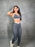 Conjunto Light Legging Cinza Detalhe Off White
