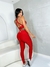 Calça Legging Ondas Básica Vermelha - comprar online