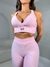 Calça Legging Ondas Básica Rosa Clara - loja online