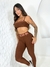 Top Faixa Ondas Marrom - comprar online
