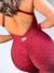 Macacão Legging Ondas Vinho Decote Gota - Canela Carioca
