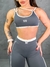 Conjunto Light Legging Cinza Detalhe Off White - loja online
