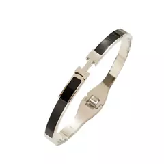Hermes Plateada y Negra