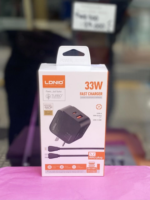 Cargador LDNIO Cable tipo LIGHTNING con Salida tipo C y USB 33W - comprar online