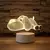 Lâmpada 3d acrílico usb led - Tigrolina