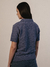 Playera Cuadros Desaforados Cuello Polo Mujer