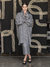 Maxi Suéter Arán y Jersey gris oxford Mujer