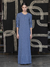 Maxi vestido ZigZag Azul Mezclilla Mujer