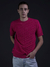 Playera cuadros desaforados cuello redondo Hombre