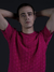 Playera cuadros desaforados cuello redondo Hombre - online store