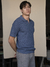 Playera Petate Azul Mezcliilla Hombre