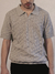 Playera Cuadros Desaforados Cuello Polo Hombre