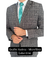 Terno Slim Grafite Xadrez - Microfibra Gabardine - comprar online