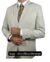 Terno Slim Bege - Microfibra Melange - comprar online