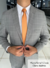 Terno Slim Cinza Claro Xadrez - Microfibra Gabardine - comprar online
