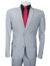 Terno Slim Cinza Claro Claro - Microfibra Melange - Corte Fino | Men's Suits
