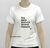CAMISETA SAUDAÇÕES BRANCA/ PRETO