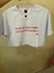 CROPPED COSTELA BRANCO/ VERMELHO - A Rosa de Vênus Store