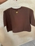 CROPPED FLOR MARROM/ AMARELO - comprar online