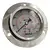 Manômetro Horizontal 0 a 70 BAR com glicerina 1/4'' BSP Com flange