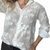 Camisa Premium Branca Flores em Relevo - comprar online
