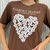 T-Shirt Gardem Bloom (Com Aplicações) Marrom Café - comprar online