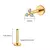Labret Titanio Trinity - loja online