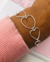 Pulseira Elos 5 Corações