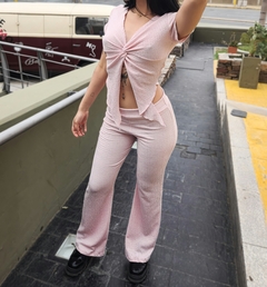 pantalon palazzo + top (conjunto importado) - comprar online