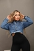 Jaqueta Curta Jeans Feminina Ana Lívia Ref.904