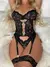 Cosplay sexy lingerie erótica feminina sutiã e calcinha ligas conjuntos de lin - loja online