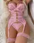 Cosplay sexy lingerie erótica feminina sutiã e calcinha ligas conjuntos de lin - GR Ofertas