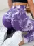 Calça feminina tie-dye sem costura pêssego bunda cintura alta estiramento fitn na internet
