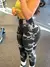 Calça feminina tie-dye sem costura pêssego bunda cintura alta estiramento fitn - comprar online