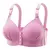 Novo tamanho grande fivela frontal sexy push up sutiã feminino ajustável copo - loja online