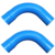 CURVA 90° SOLDAVEL AZUL DE IRRIGAÇÃO PN80 50MM 10 UNIDADES - loja online
