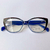 Armação de Grau Geni - Óculos de Grau - Azul com Animal Print - loja online