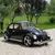 Miniatura Carros 1:18 clássico carro Fusca preto liga metal