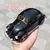 Miniatura Carros 1:18 clássico carro Fusca preto liga metal