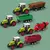 Miniatura Trator trabalho na Fazenda com Carretinha pneus borracha - comprar online
